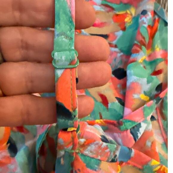 Nic + Zoe Punchy Petals Slip Dress Small Multicolor Artsy Chic Relaxed Fit Maxi - Picture 9 of 10